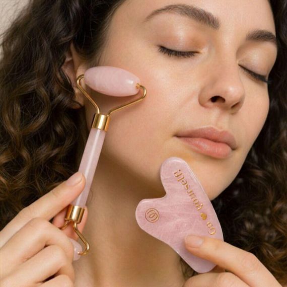 Набор массажеров гуаша Womanizer Gua Sha Set, роллер и скребок Sex Aura | Зображення 2