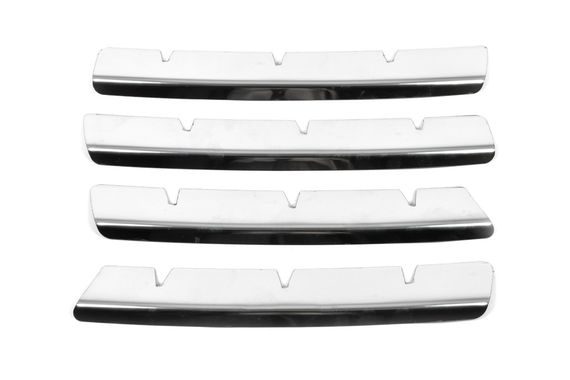 Накладки на решетку (4 шт, нерж) 2003-2008 для Volkswagen Touareg | Зображення 3