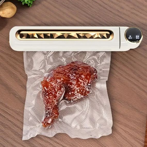 Кухонный вакуумный упаковщик пищевых продуктов с дисплеем Vacuum sealer LS-802 Белый Бытовой вакууматор домашний | Зображення 4