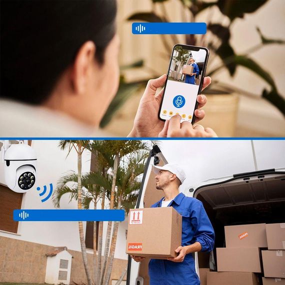 Вулична поворотна IP-камера з датчиком руху, 2MP, NJ PRO, IP360 / Бездротова WIFI камера відеоспостереження | Зображення 5