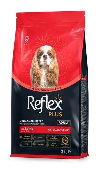 Сухий корм з ягнятком для собак малих порід Reflex Plus Dog Adult Mini & Small Breeds Lamb, 3 кг | Зображення 1