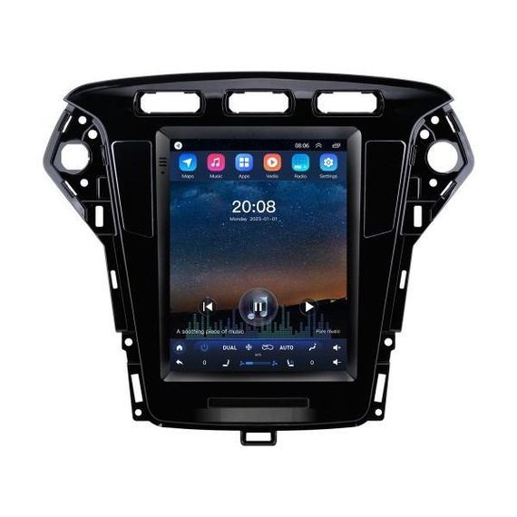 Штатна магнітола Torssen Tesla style Ford Mondeo 2006-2010 black A T97-464