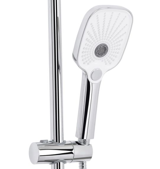 Душова система універсальна Qtap Gemini Chrome/White з виливом QTGEM111CRW45687 | Зображення 8