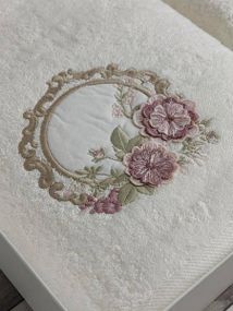 Полотенца Pupilla Hayal venok krem Бамбук набор 2шт