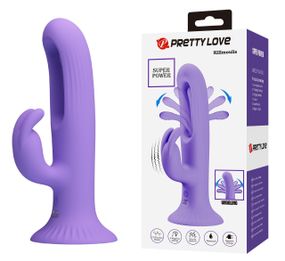 Вібратор на присоску зі стимулятором клітора PRETTY LOVE — KILLMOULIS, BW-500064 sexstyle