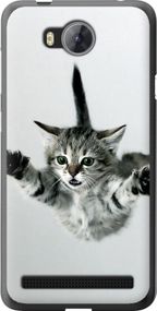 Чехол на Huawei Y3II / Y3 2 Летящий котёнок "2322u-495-17620"
