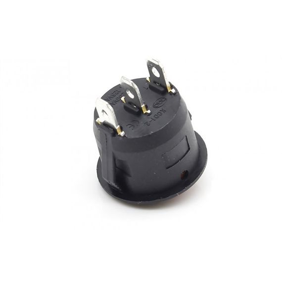 Красный кулисный переключатель KCD1-2 вкл выкл ON-OFF 3pin | Зображення 1
