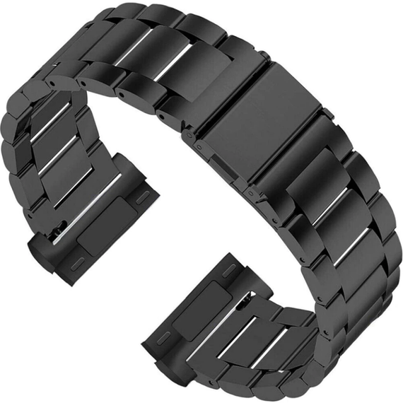 Металевий ремінець Primolux для годинника Fitbit Versa 4 / Fitbit Sense 2 - Black | Зображення 2