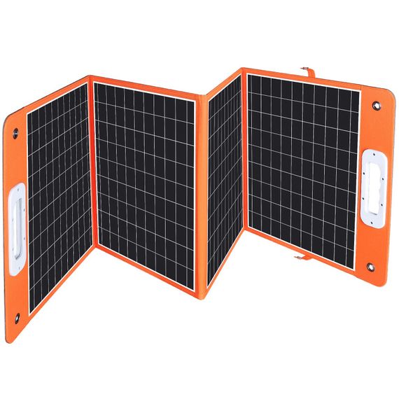 Портативна сонячна панель TSP-18V-100W Monocrystalline PD65W+QC3.0 (1USB-A/1C) Black | Зображення 2