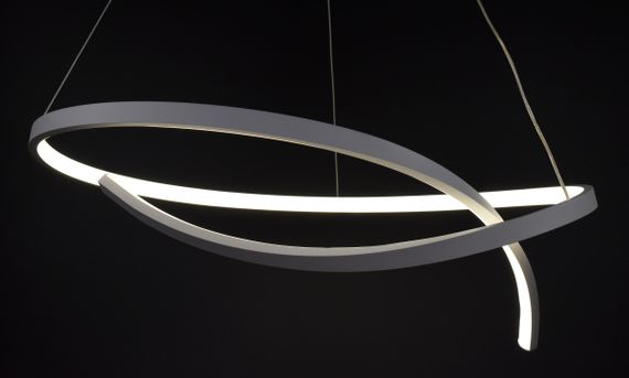 Люстра світлодіодна підвісна LED світильник для квартири на стелю лед 26974 Білий 40-200х60х60 см. | Зображення 7