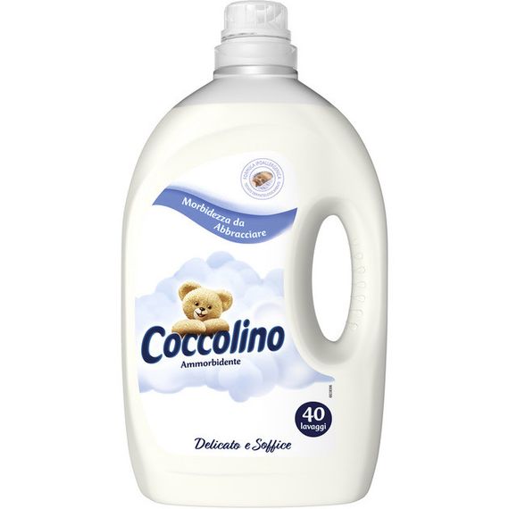 Кондиционер-ополаскиватель для белья Coccolino Delicato&Soffice нежный и мягкий, 3 л (40 стирок)