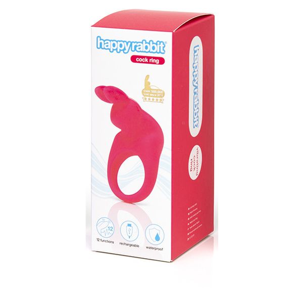Ерекційне кільце Happy Rabbit Rechargeable Cock Ring Pink Sex Aura | Зображення 3