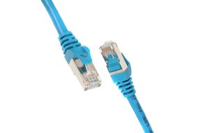 Патч-корд 2E Cat 6,S-FTP экран оплётка фольга,RJ45, 4Х2 27AWG ,7/0.14 Cu, 1.00 m, PVC,Blue (2E-PC6SFTPCOP-100BL)