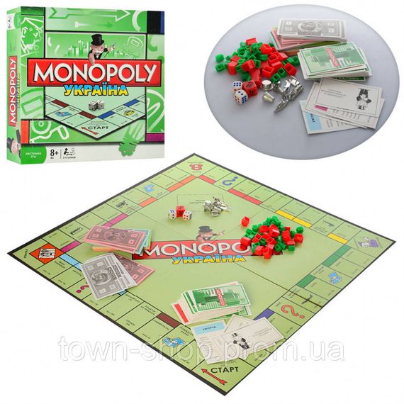 Настольная игра Монополия Украина 6123UA металлические фигуры