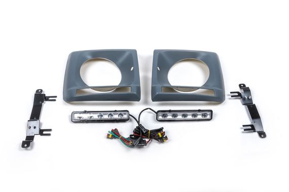 Накладки на фари з LED (5 діодів, комплект) для Mercedes G сlass W463 1990-2018рр | Зображення 1