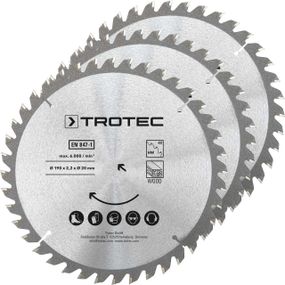 Диск пиляльний Trotec 190х20х2,2 HW40 Wood (3 шт) (6215001331)