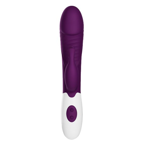 Вібратор-кролик PRETTY LOVE Rasmussen Dual, силікон, фіолетовий, 30 режимів вібрації Sex Aura | Зображення 3
