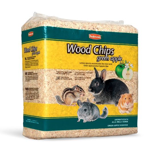 Наполнитель для грызунов Padovan Wood Chips Green Apple 14 л
