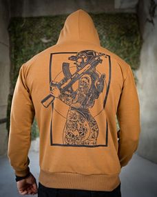 Мілiтарі Худі Girl койот ПП7782