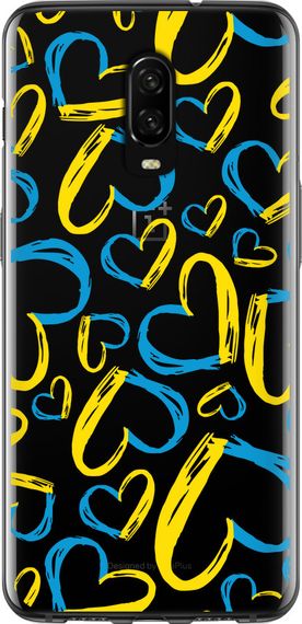 Чехол на OnePlus 6T Сердца UA "5292u-1587-17620"