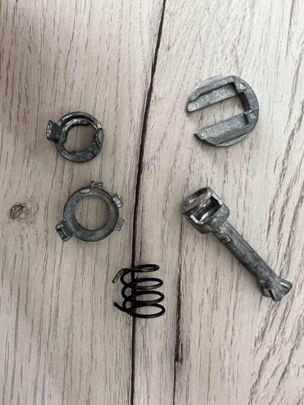 BMW 3 E46 (98-05) (5 елементів) 46мм ремкомплект вкладиша (личинки) замка передньої ручки БМВ е46 | Зображення 1