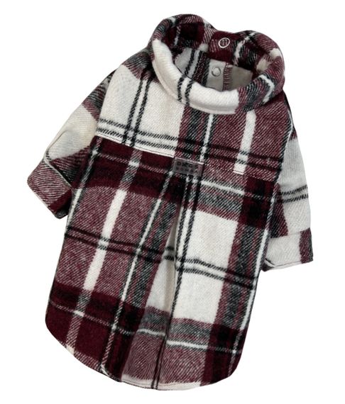 Сорочка картата винного кольору RUB-54 | Зображення 2