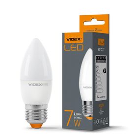 Світлодіодна лампа VIDEX  C37e 7W E27 3000K