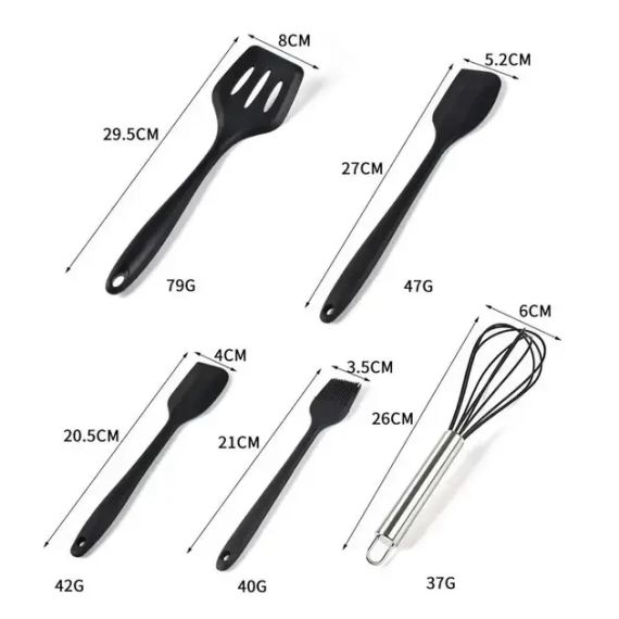 Кухонный силиконовый набор Kitchen Sets 5в1 | Зображення 1