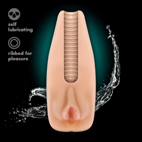 Мастурбатор з віброкулею M For Men Natascha реалістичний, 6.4 см х 17.8 см Sex Aura | Зображення 5