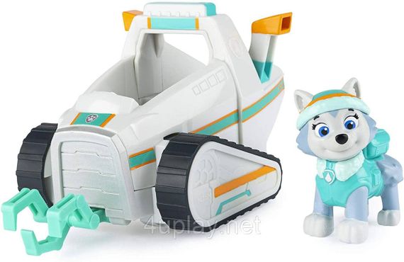 Щенячий патруль Рятувальний снігоход та фігурка Еверест. Paw Patrol Everest's Snow Plough Vehicle with Collectible Figure | Зображення 1