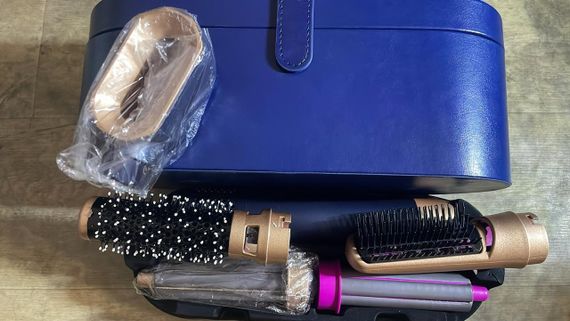 ОЧЕНКА! Стайлер 5 в 1 HAIR — мультистайлер із 5 насадками для укладання, Синій (Немає однієї насадки 3475) | Зображення 1