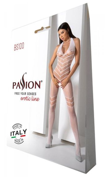 Бодістокінг Passion BS100 Білий One Size | Зображення 8