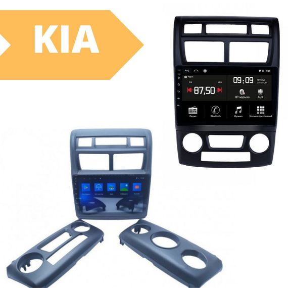 Штатная автомагнитола Kia Sportage 2005-2009 (9") Android 10.1 (4/32) черная (MER-14117_5463) | Зображення 1