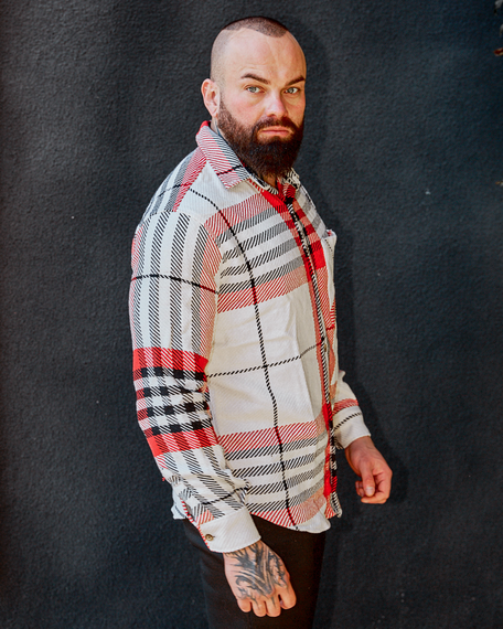 Теплая Рубашка Мадрид бело-красный S L | Зображення 1