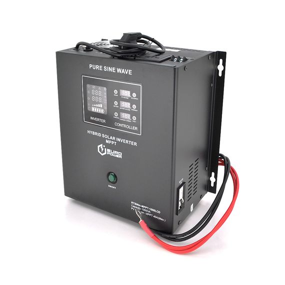 Гібридний інвертор Europower RTSWm-MPPT-1000LCD, 700W, 12V, струм заряду 10A, 140-275V, MPPT (20/40А, 15-75Vdc)