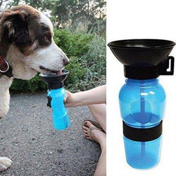 Поилка для собак дорожная переносная Aqua Dog 537 мл портативная бутылка для крупных и мелких собак FS-97 | Зображення 7
