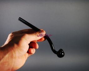 Стеклянная трубка Oil Sherlock Color Черный