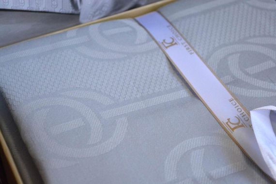 Постільна білизна First Choice Jacquard Satin 200 х 220 см Norel Grey | Зображення 2