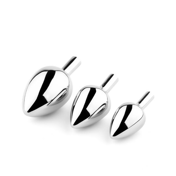 Анальна пробка зі змінними елементами - Jewellery Metal Anal Plug No. 4 | Зображення 4