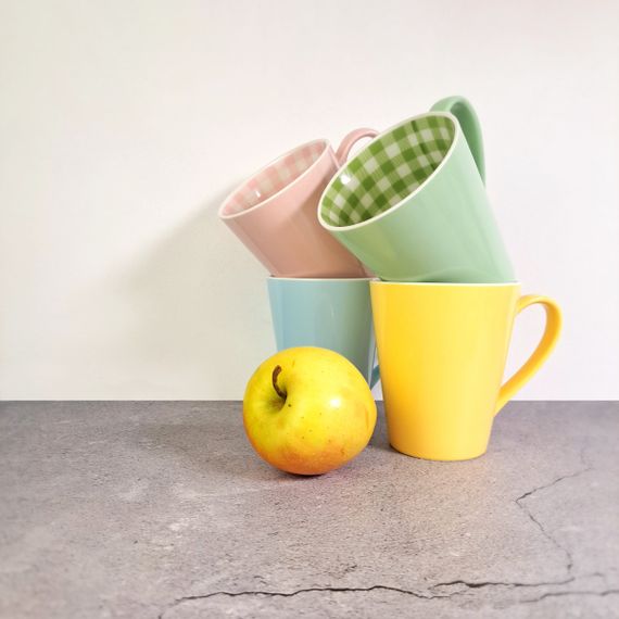 Чашка Кольорова клітинка VT-C-188380 Vittora, 380мл | Зображення 5