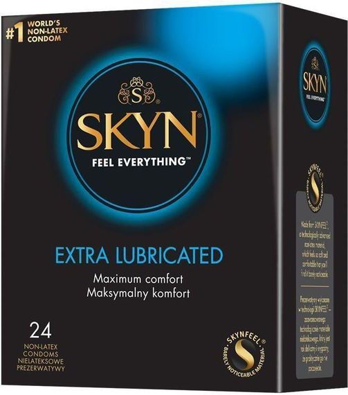 Презервативи SKYN Extra Lube, 24 шт. (без латексу) Sex Aura