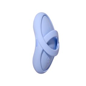 Смарт-вібратор для клітора Svakom Echo 2 Sky Blue, підігрів до 38 °C, знімна насадка на палець