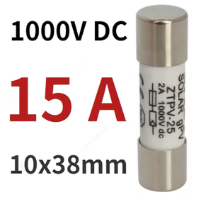 15А Запобіжник DC (є 6A, 8A, 10A /20А / 25А / 30А) 1000V  Solar Fuse PV для захисту сонячної системи LEADER
