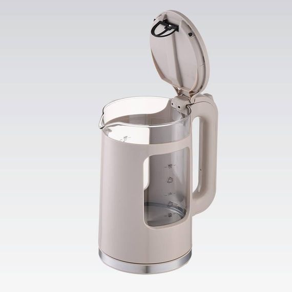 Електрочайник скляний Maestro MR-065-BEIGE, 1.7 л, 2200 Вт, з підсвіткою | Зображення 2