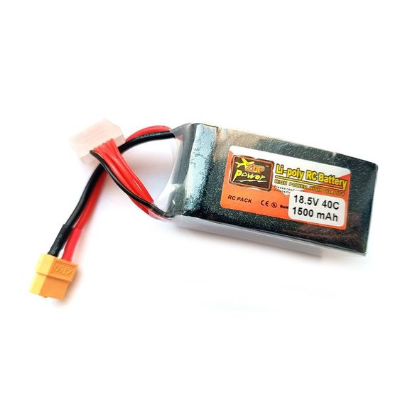 Акумулятор ZOP Power Li-Po 5s 1500 mAh 18.5v 40C конектор XT60
