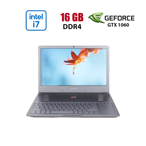 Игровой ноутбук Samsung Odyssey Z / 15.6" (1920x1080) IPS / Intel Core i7-8750H (6 (12) ядер по 2.2 - 4.1 GHz) / 16 GB DDR4 / 256 GB SSD + 256 GB SSD / nVidia GeForce GTX 1060, 6 GB GDDR5, 192-bit / WebCam б/у