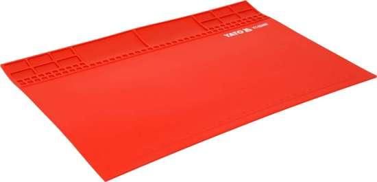 Подстилка коврик для пайки силикон жаростойкая 500°С магнит YATO YT-82468