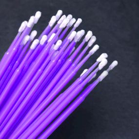 Фіолетові мікробраші (аплікатори) 100шт у пакетику