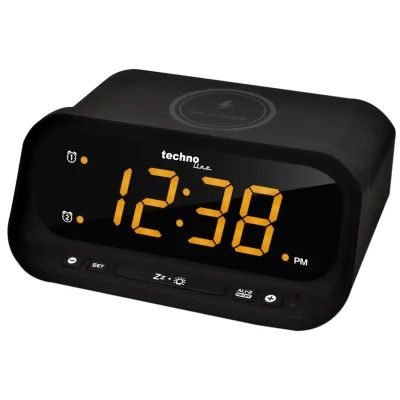Настольные часы Technoline WT477 Wireless Mobile Charging Black (DAS302477) | Зображення 3