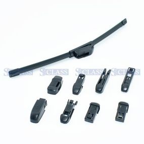 Щетка стеклоочистителя бескаркасная 400mm (9 переходников, мултиадаптер), DAI, T-X8-C400,